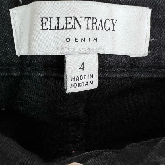 Ellen Tracy Refined Mid Rise Skinny Jeans in Faded Black Women’s Sz 4 - Picture 7 of 10